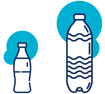 Icon of bottles